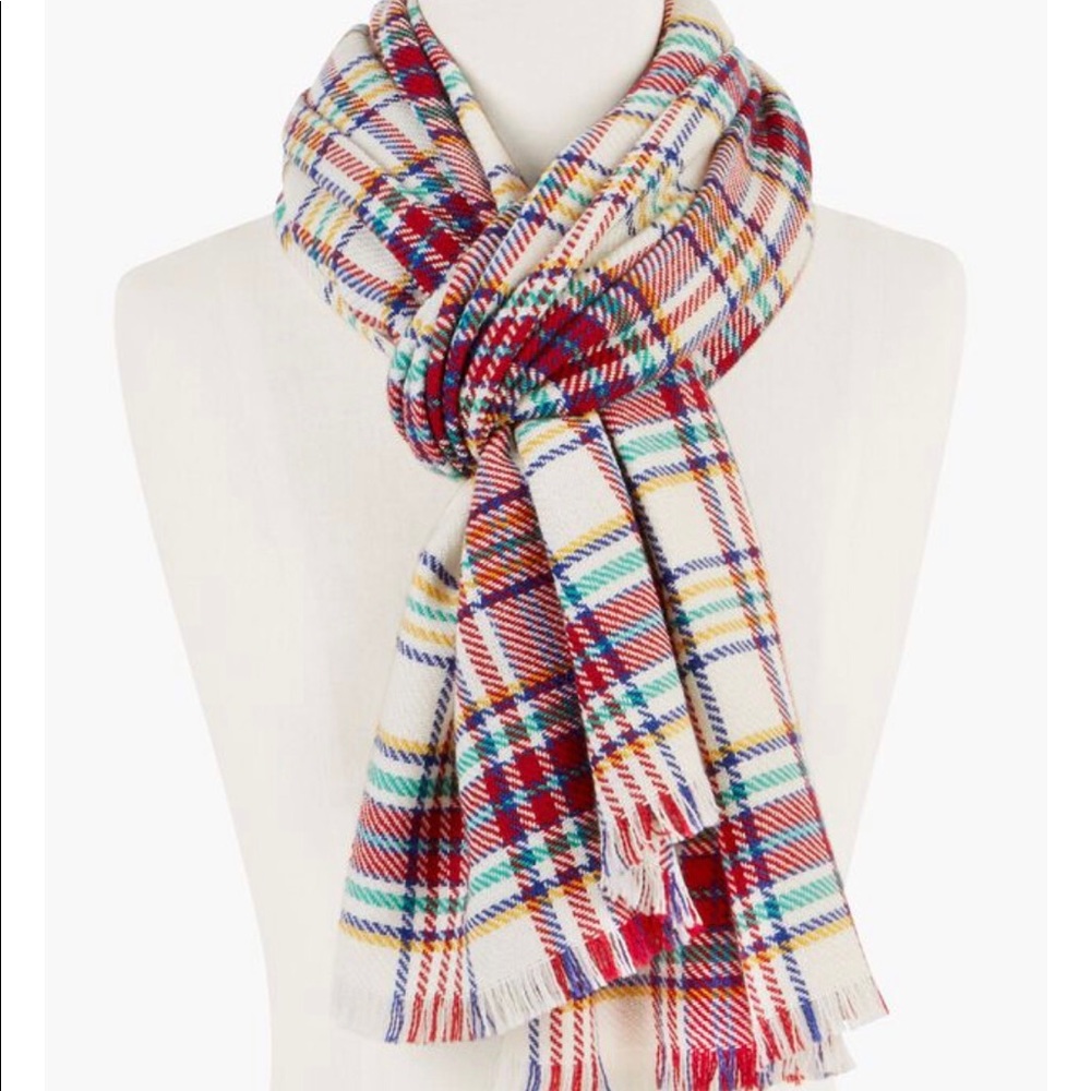 Talbots scarf joyful plaid